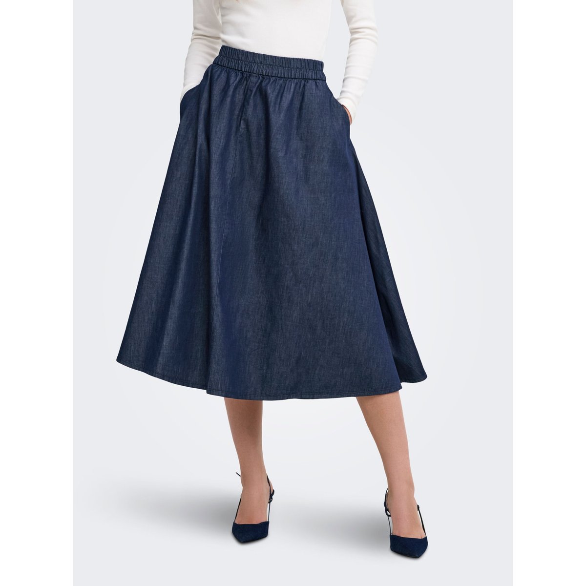 Jupe En Denim dark blue denim, ONLY
