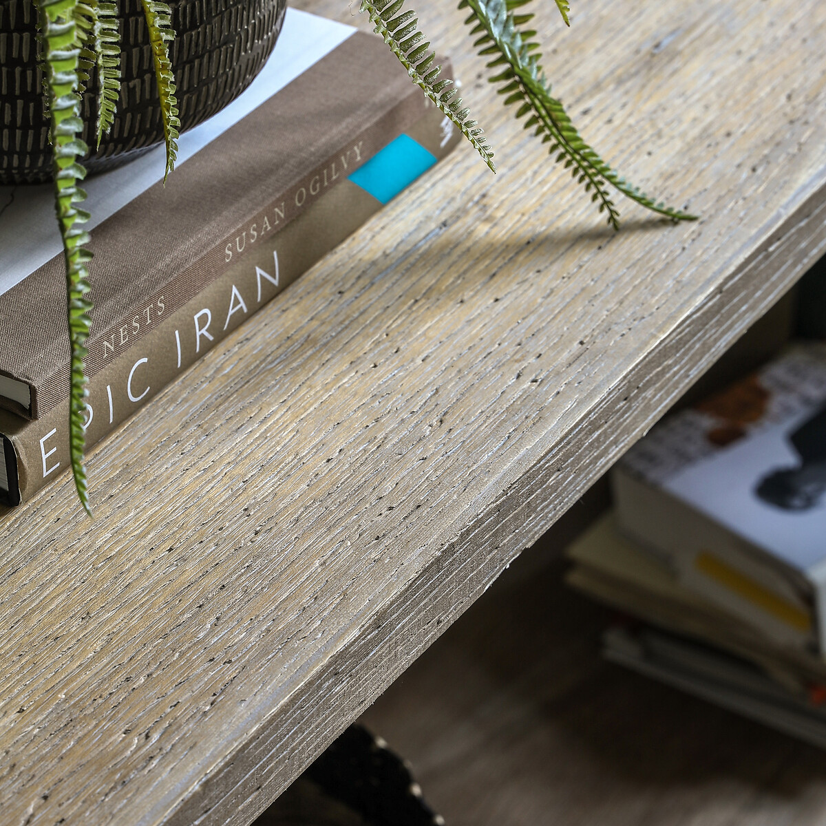 Oakley Rustic Shelving Console Unit light wood, SO'HOME