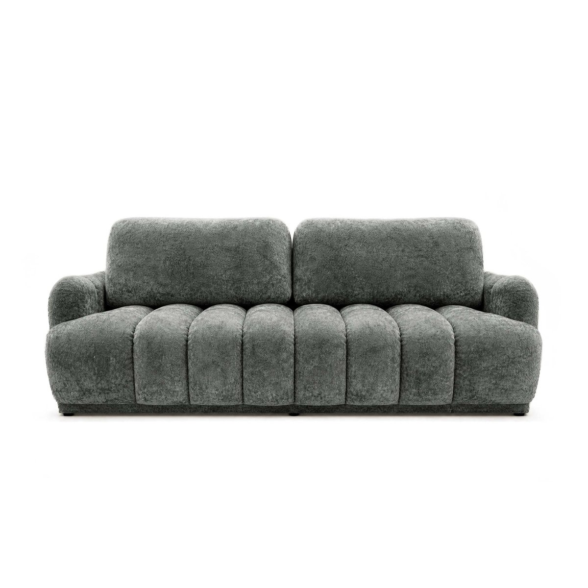 Canapé Convertible 3 places - SILVIA gris, BEST MOBILIER