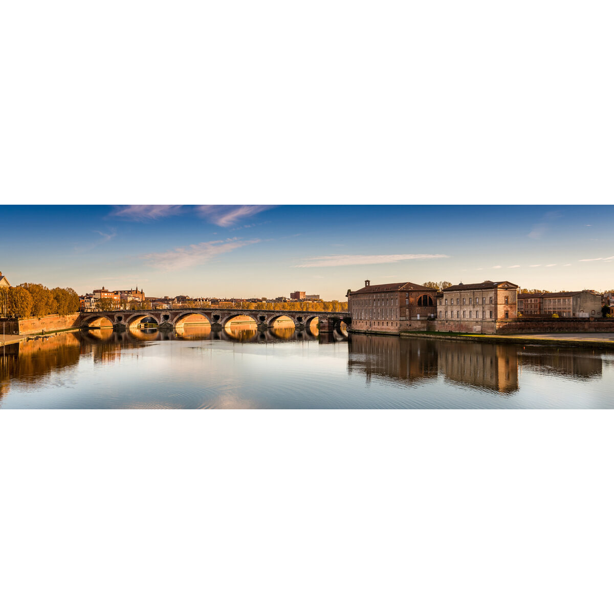 Tableau Mural Bord De La Garonne ARCHITECTURE tableaux sur toile-bleu, CEANOTHE