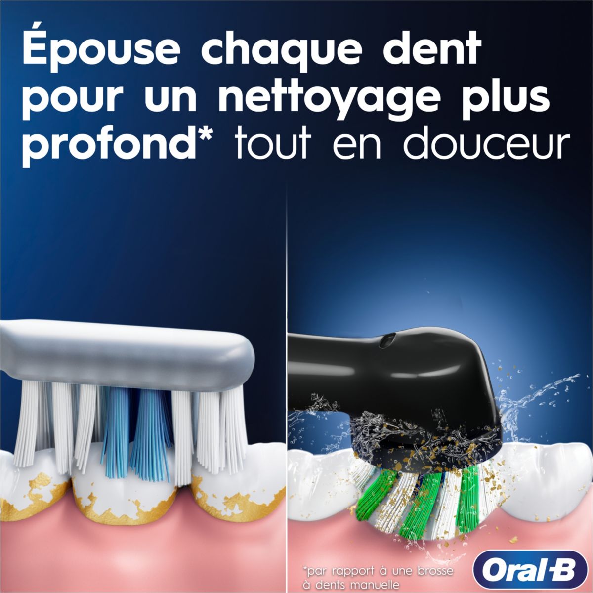 Brosse à dents électrique Vitality Pro protect x clean + 1 brossette noir, ORAL B