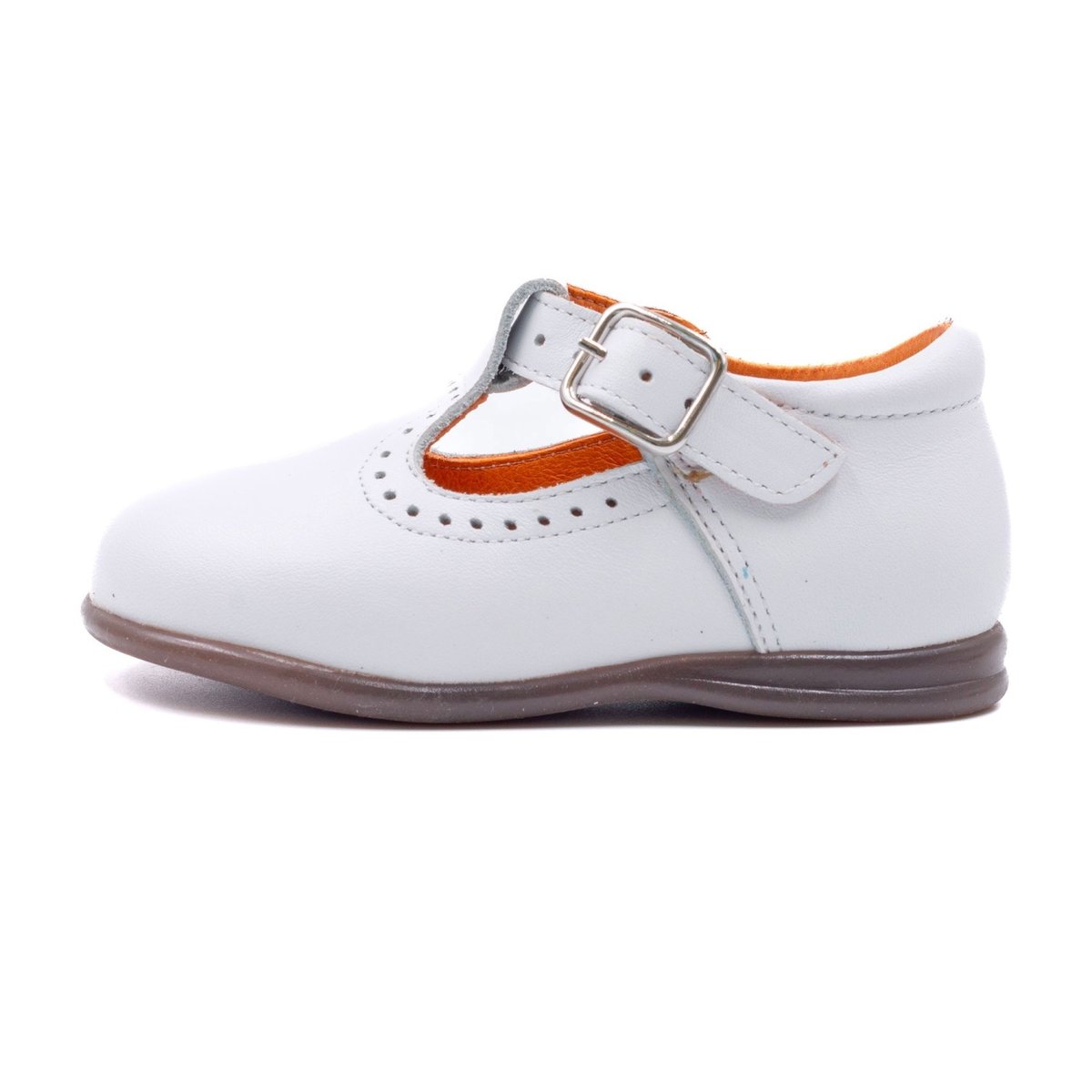 Chaussures en cuir pour premiers pas - BONI MAX blanche, BONI&SIDONIE