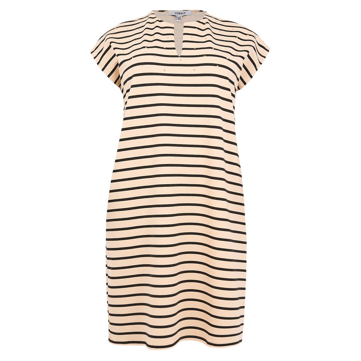 Robe avec rayures noir, YOEK