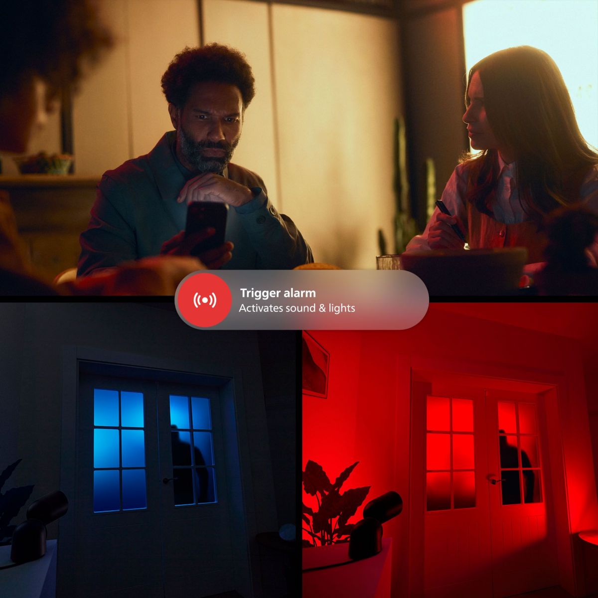 Détecteur d'ouverture SECURE Noir couleur unique, PHILIPS HUE