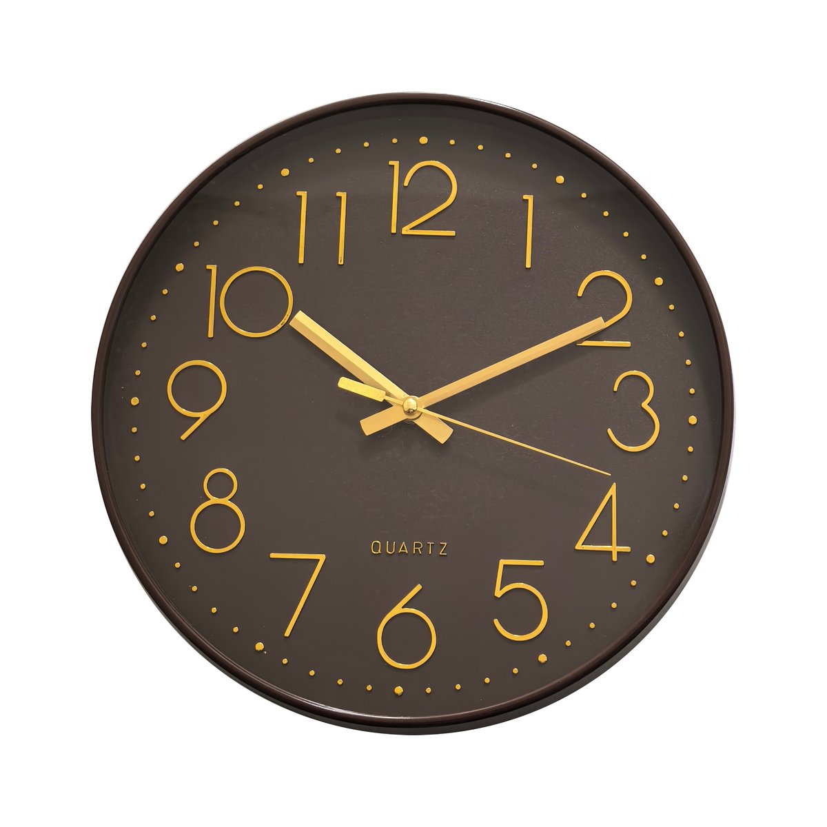 Horloge color 30,5cm marron, EMDE