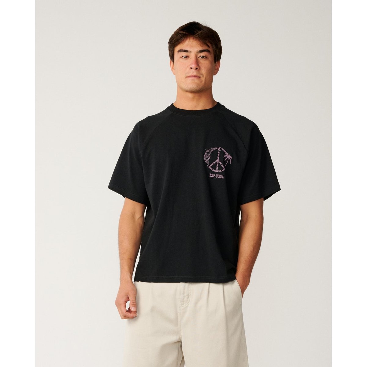T-shirt DISORDER Dolphin black, RIP CURL