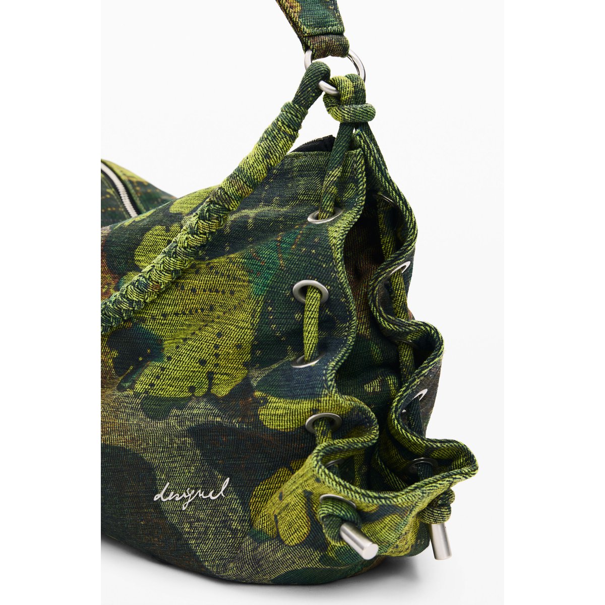 Grand sac imprimé M C Lacroix vert, DESIGUAL