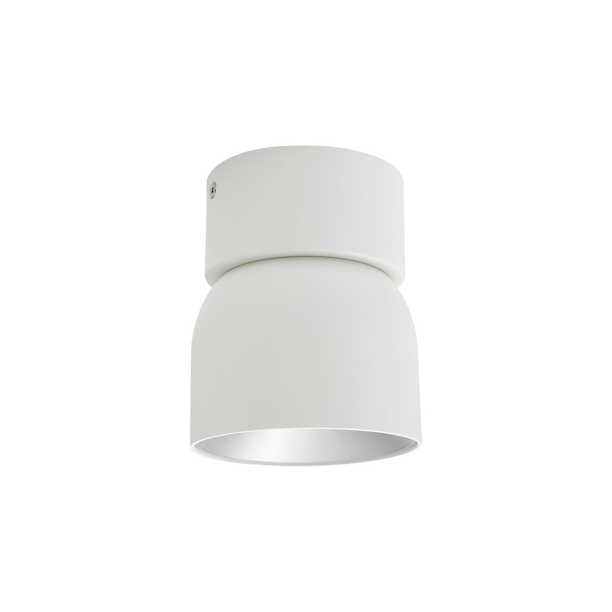 Spot pour plafond ou sous meuble orientable 350° rond en métal, PITCHER blanc, NORDLUX