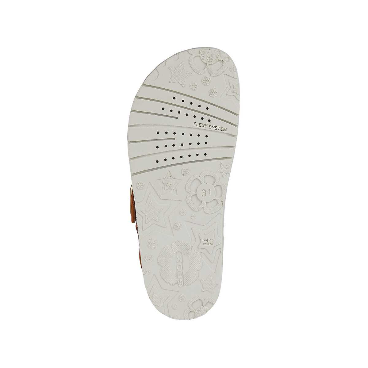 Sandales compensées Costarei cognac, GEOX