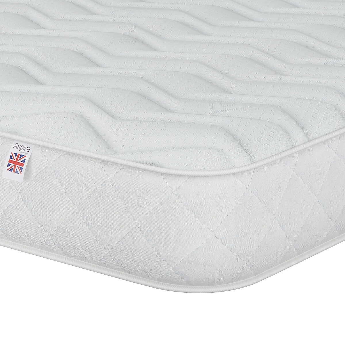 Aspire Essentials Cool-Touch Dual Memory Foam Pro Hybrid Mattress white, ASPIRE