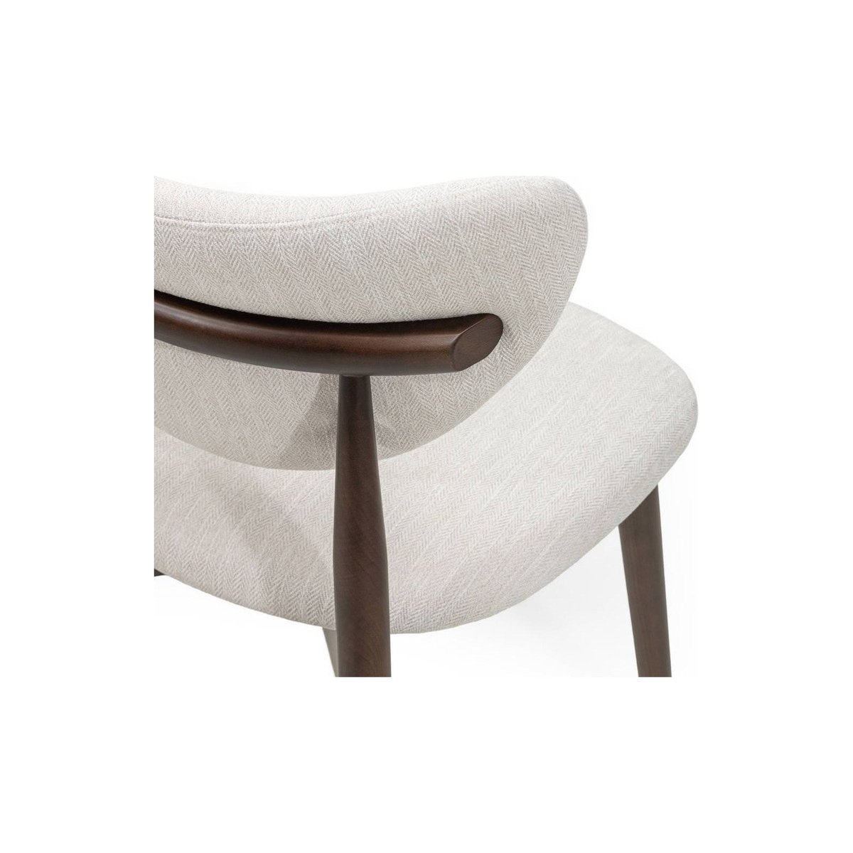 Chaise de salle à manger collection JULIETTE beige et noyer, RECOLLECTION