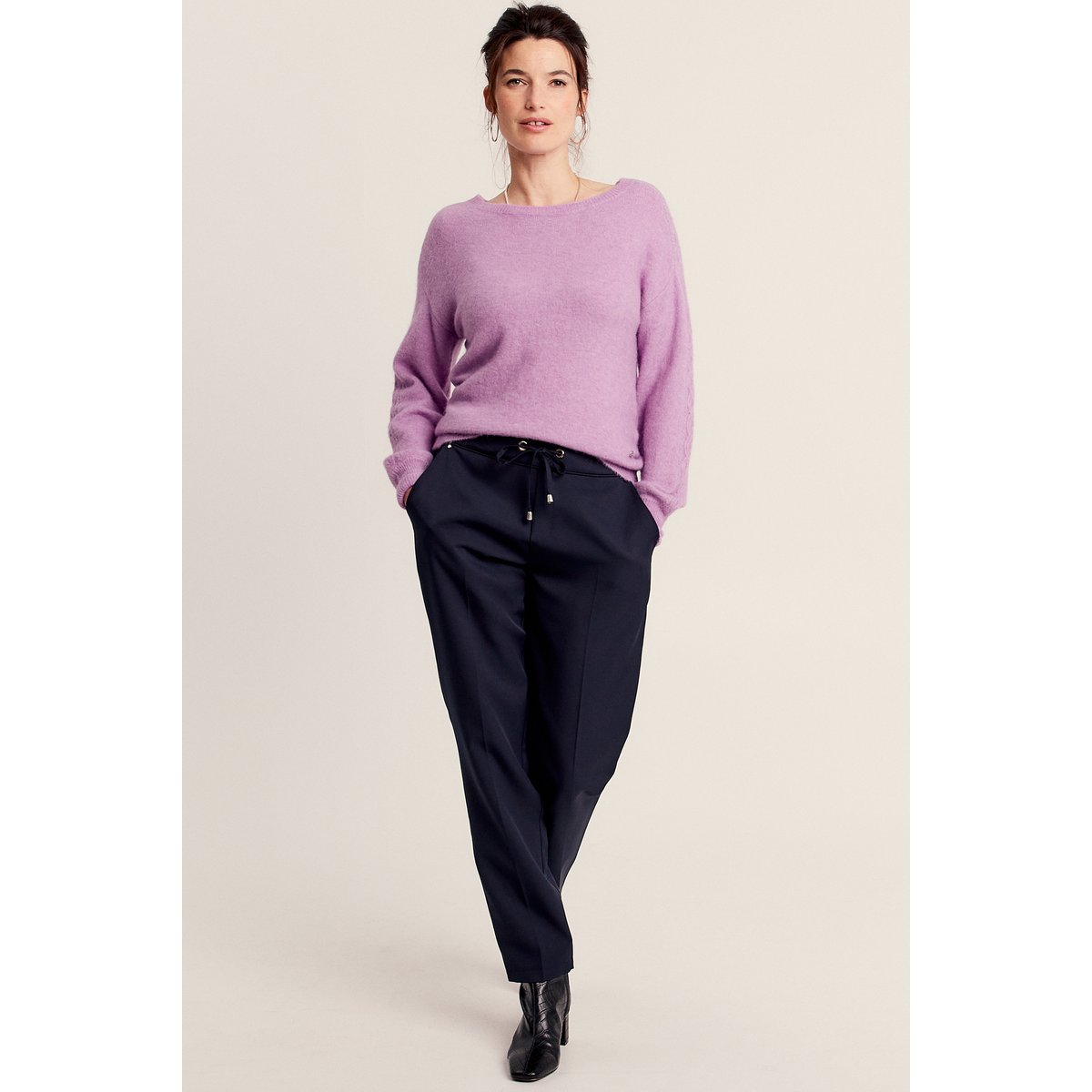 Pull manches longues violet, BREAL