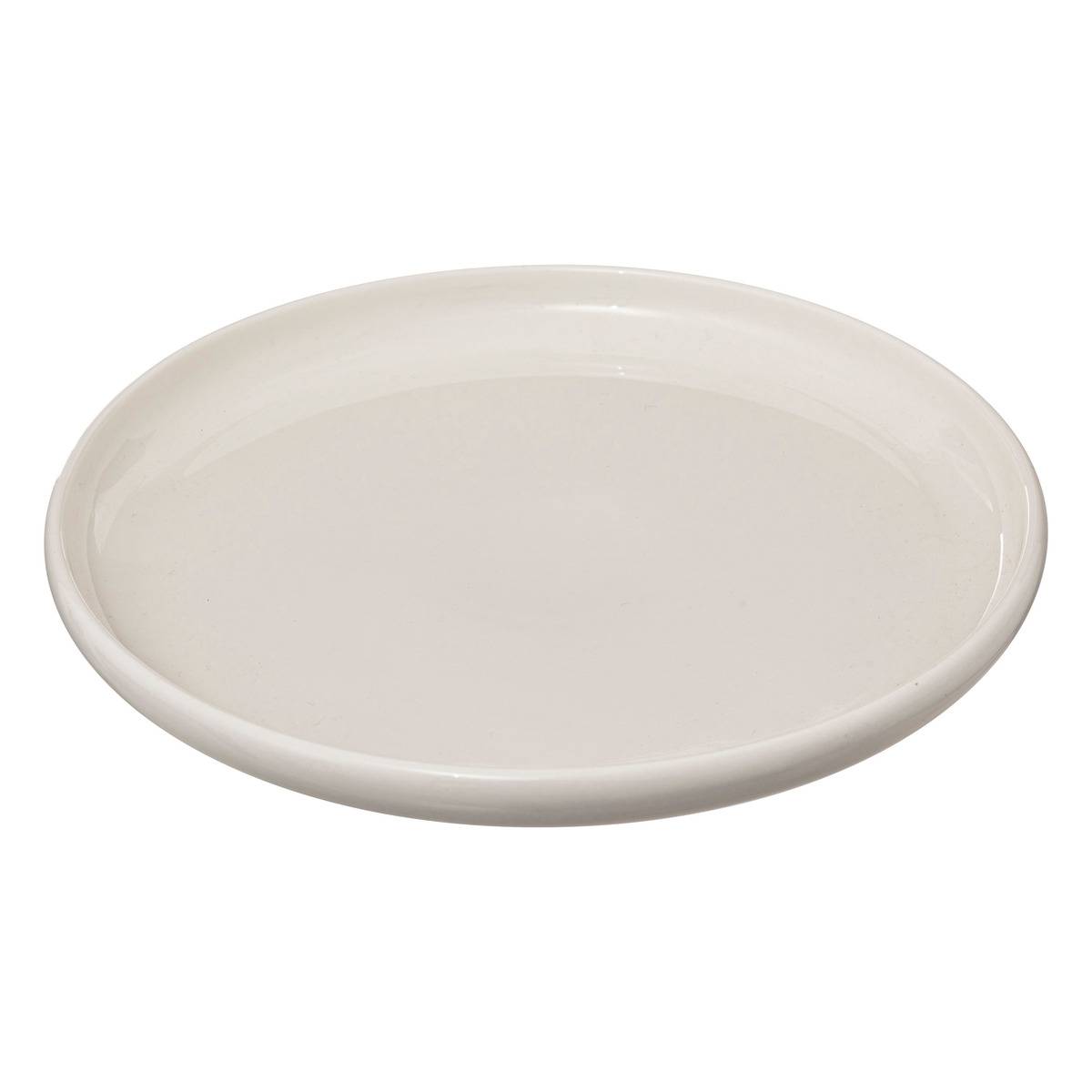 Lot de 6 assiettes à dessert en porcelaine NORA blanc, SECRET DE GOURMET
