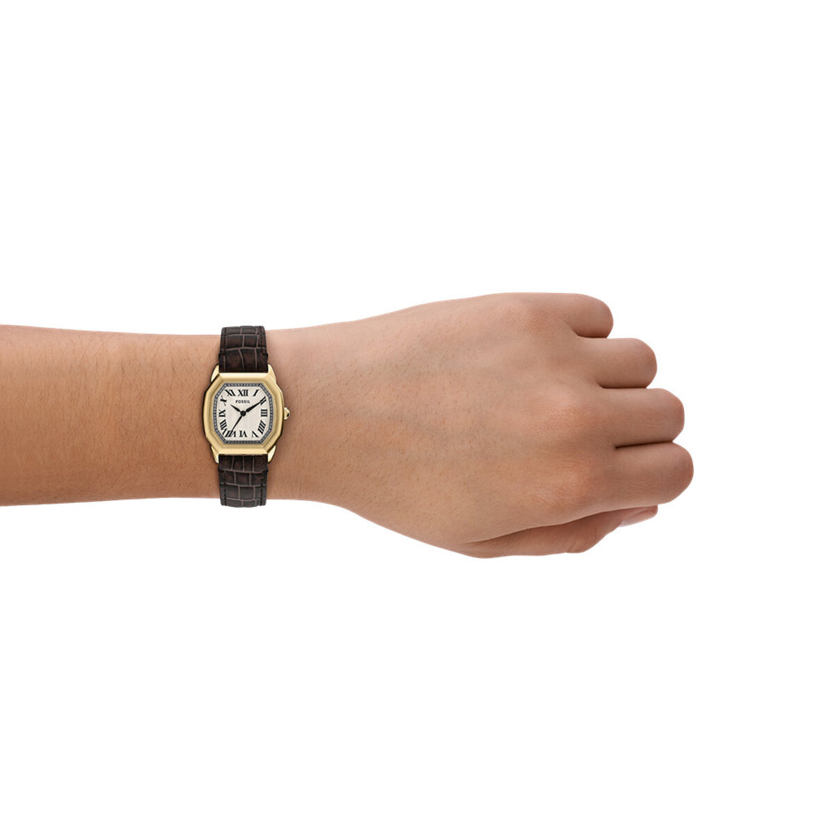 Montre Analogique  HARLOW argenté beige marron, FOSSIL