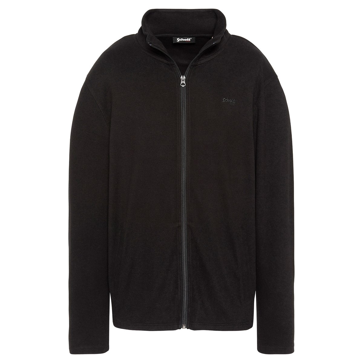 Cardigan essentiel zippé noir, SCHOTT