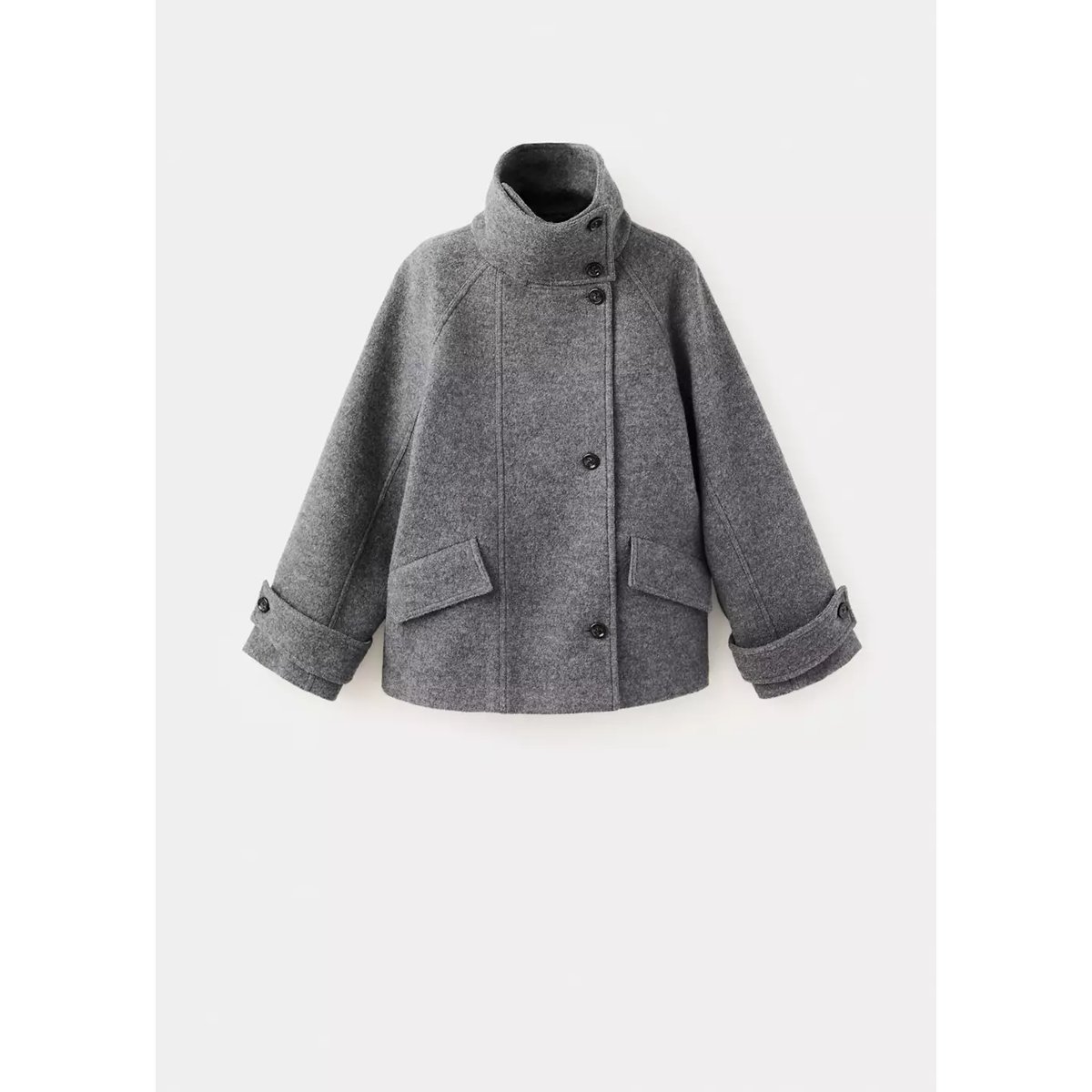 Manteau shoper gris, MANGO