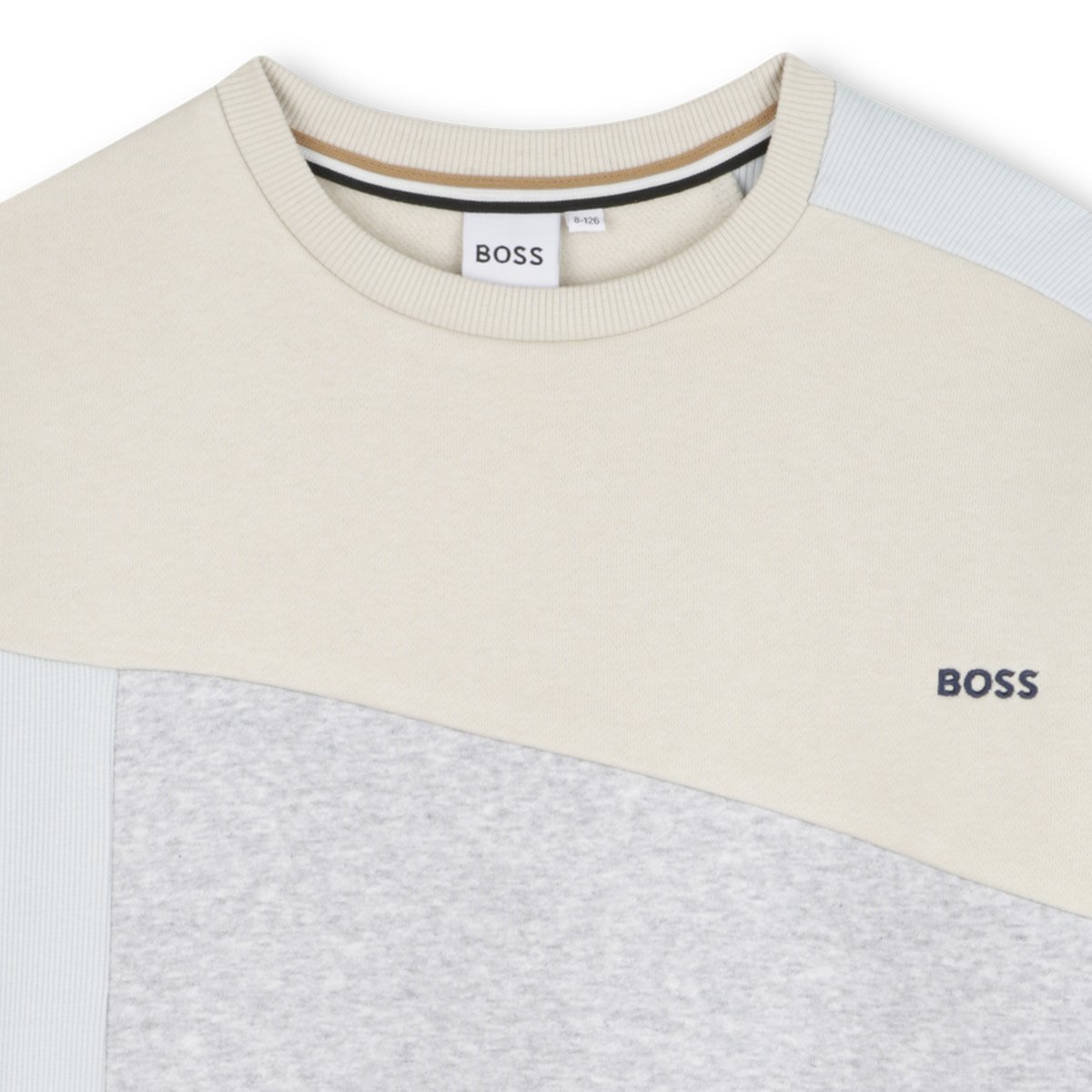 Sweat à col rond vanille, BOSS KIDSWEAR