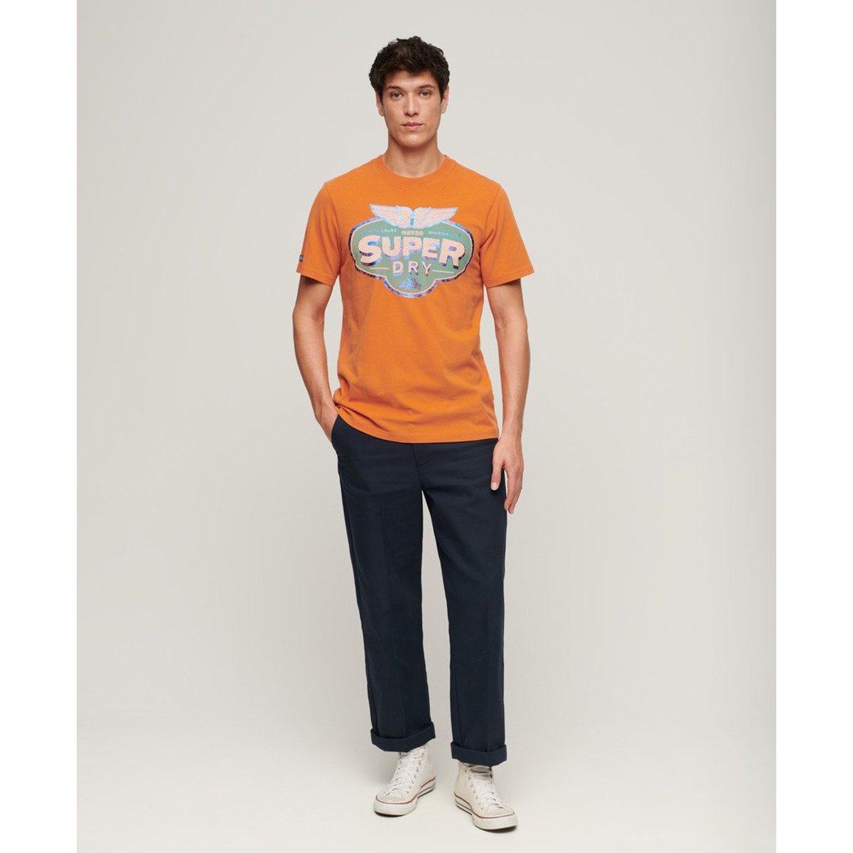 T-shirt Gasoline Workwear rouille orange denim co, SUPERDRY