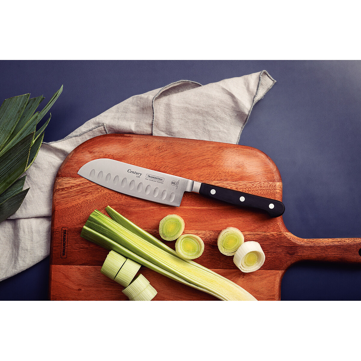 Faca Santoku Century 5", Tramontina preto , TRAMONTINA