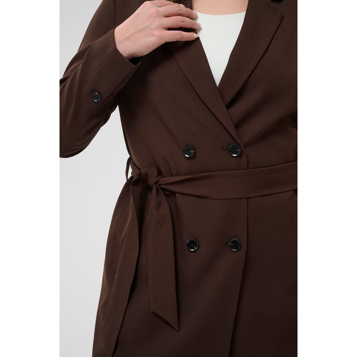 Blazer marron coffee bean, KAFFE CURVE