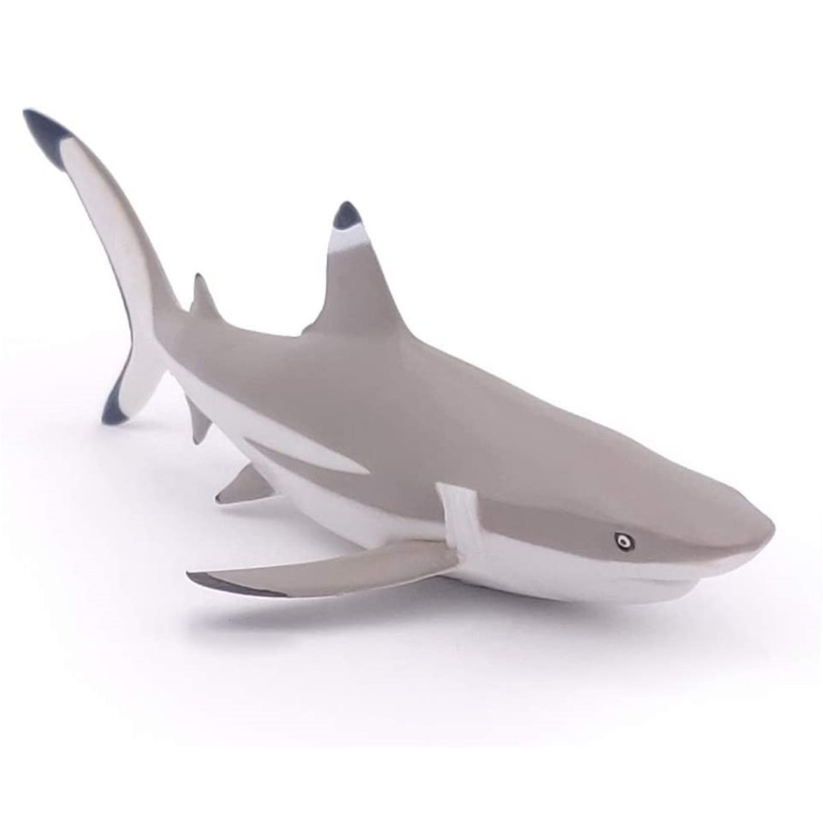Figurine Requin à pointes noires gris, PAPO