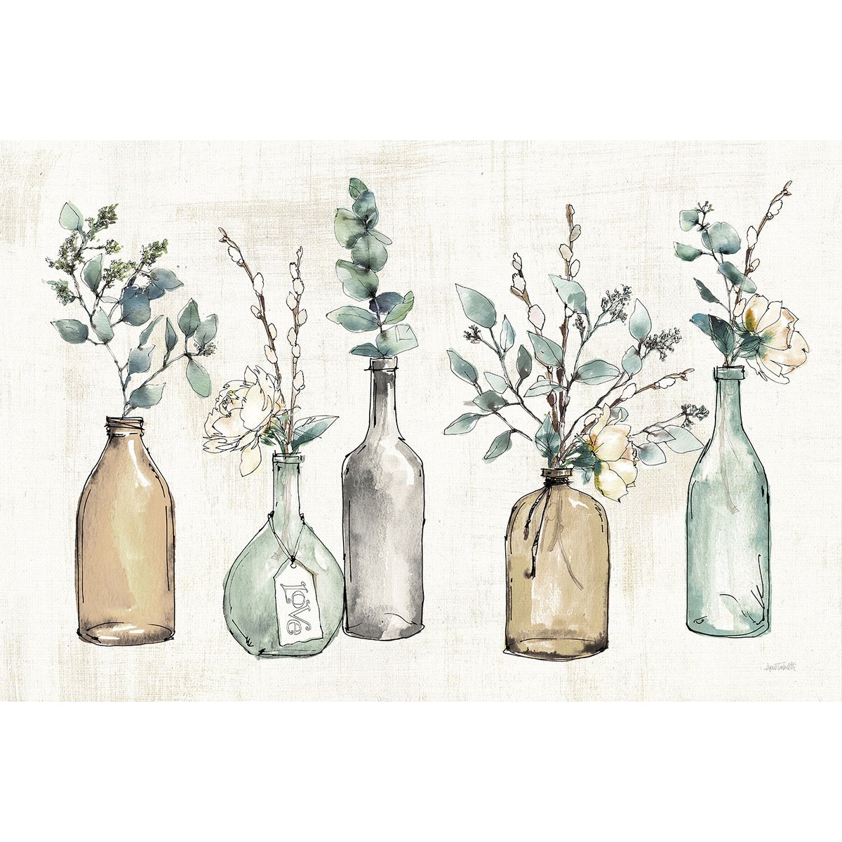 Tableau fleurs Boutures d'été tableau alu dibond, HEXOA