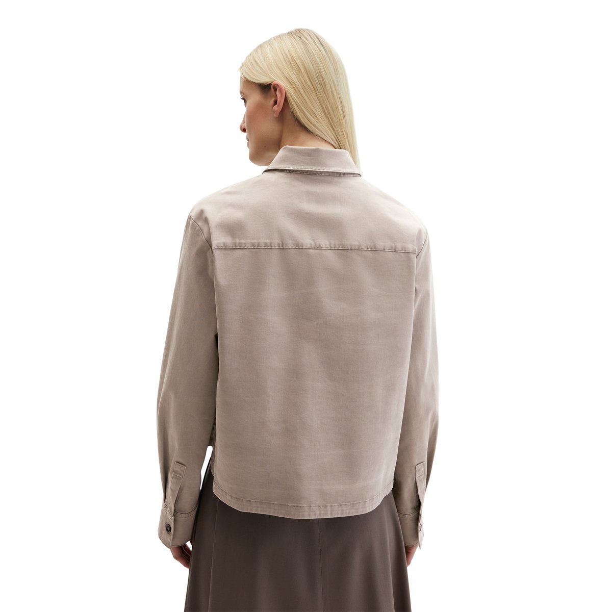 Survêtement oversize en sergé de coton brossé marron, MARC O'POLO