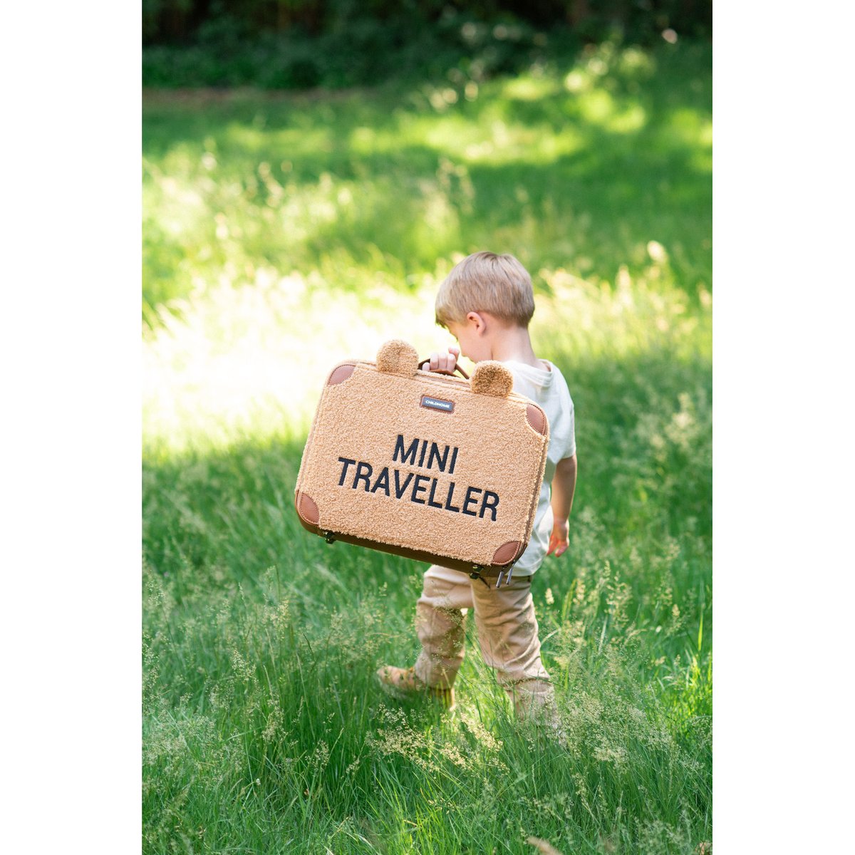 Valise enfant Mini Traveller marron, CHILDHOME
