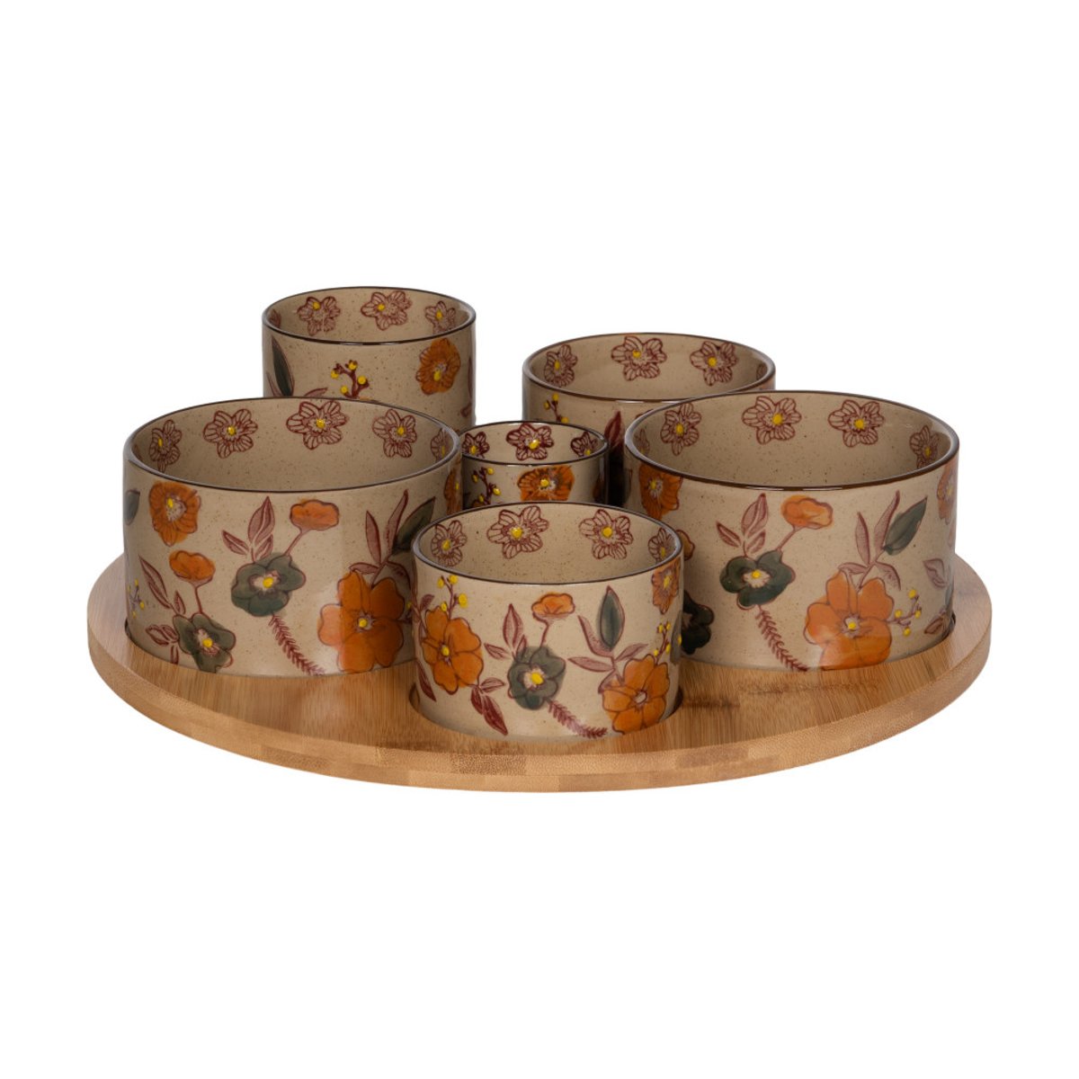 Service apéritif 6 pièces Aveline 31 cm - AVELINE multicolore, TABLE PASSION