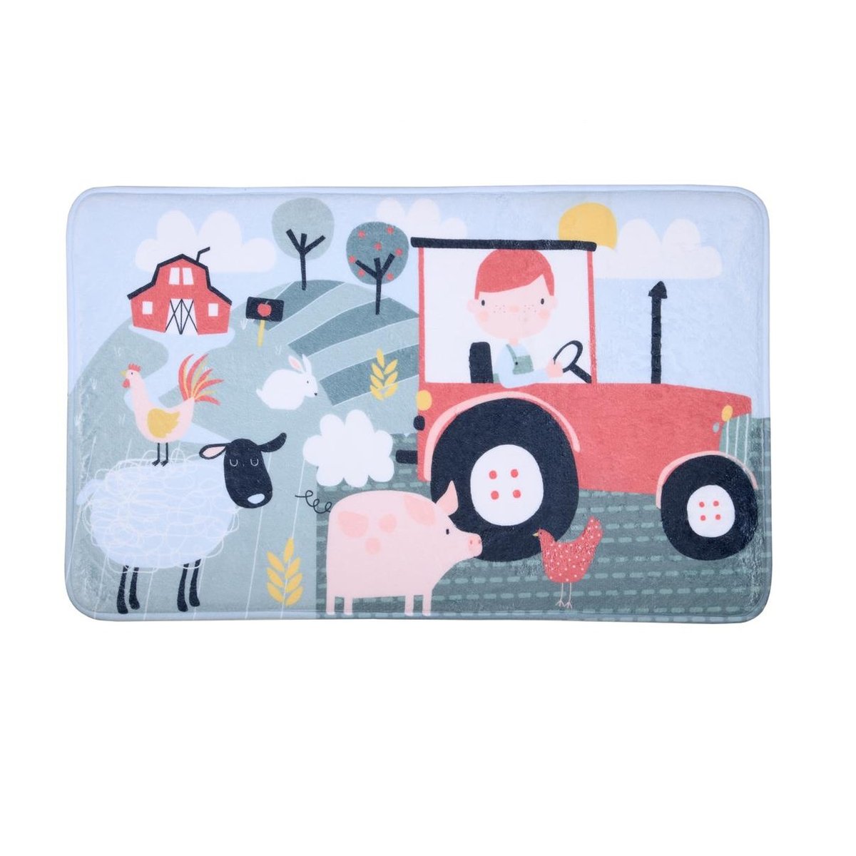 Tapis velours tom a la ferme vert, EDEN