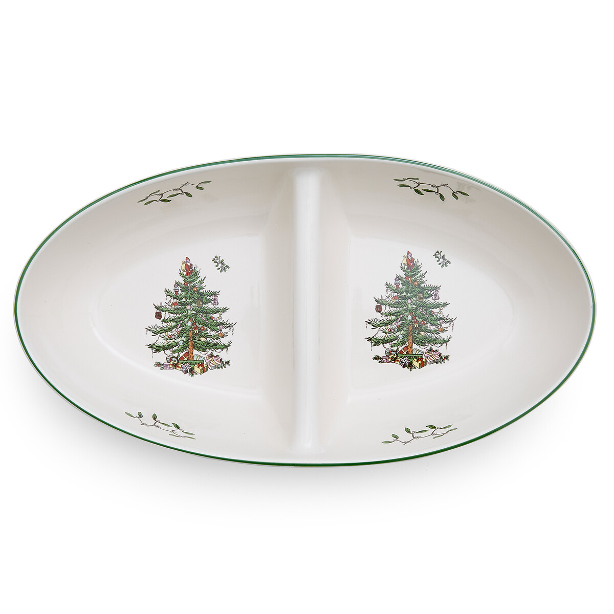 Christmas Tree Large Divided Server white, SPODE