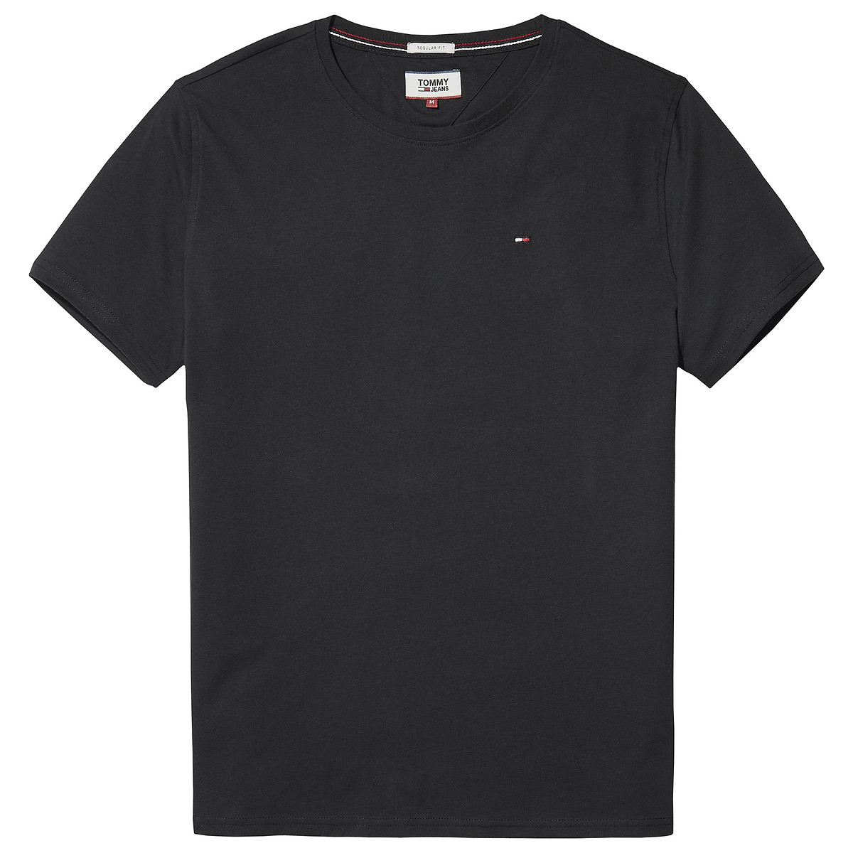 T-shirt Original jersey col rond noir, TOMMY JEANS