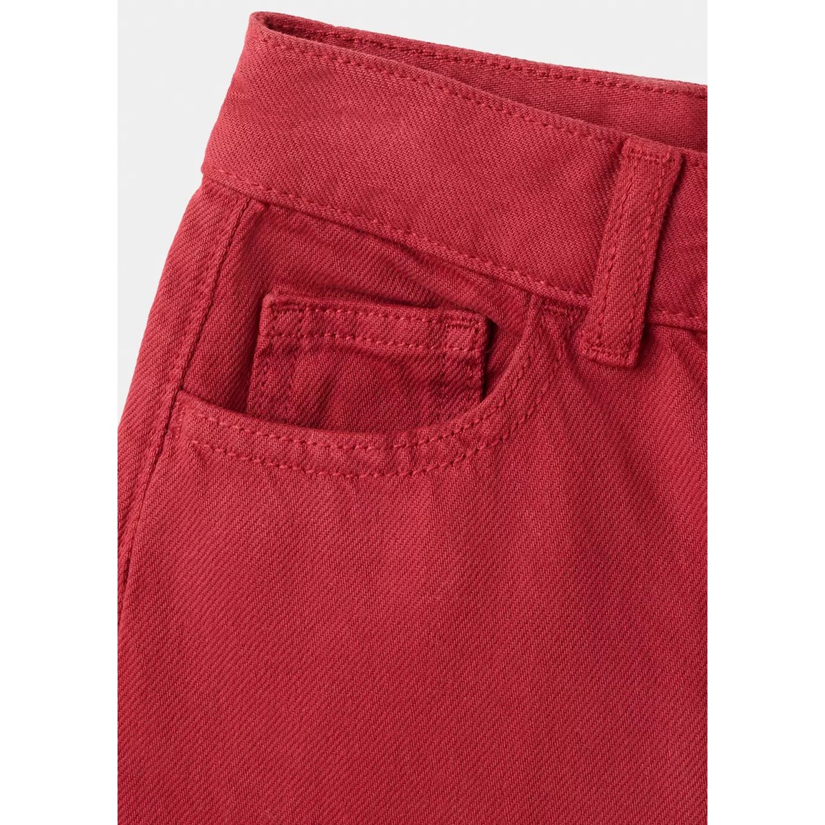 Jean large à boutons rouge, MANGO KIDS