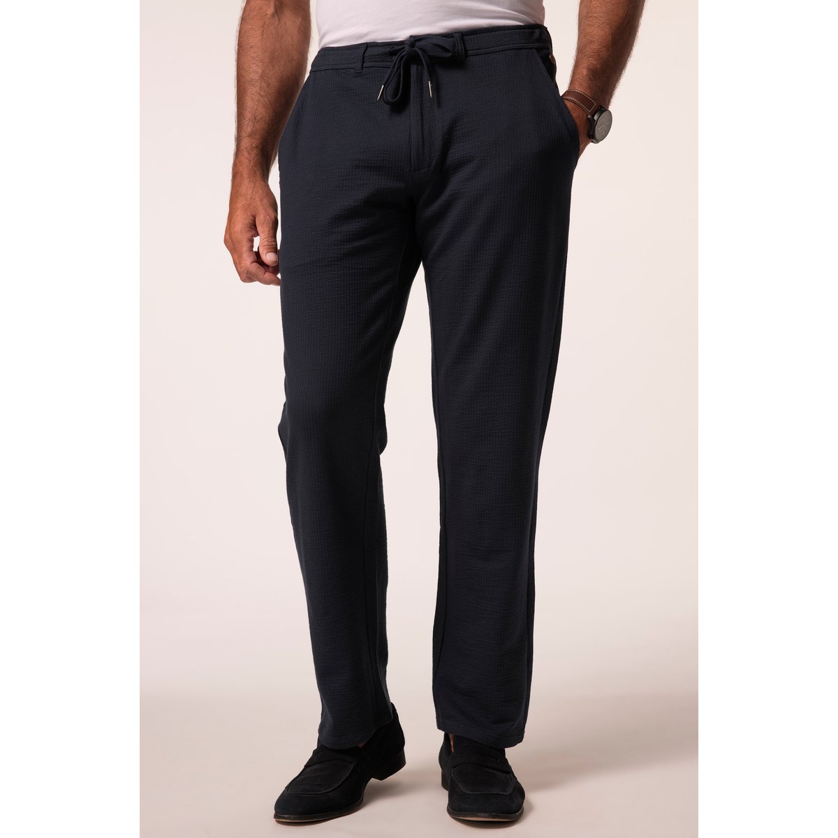 Pantalon chino 4 poches bleu marine, JP1880