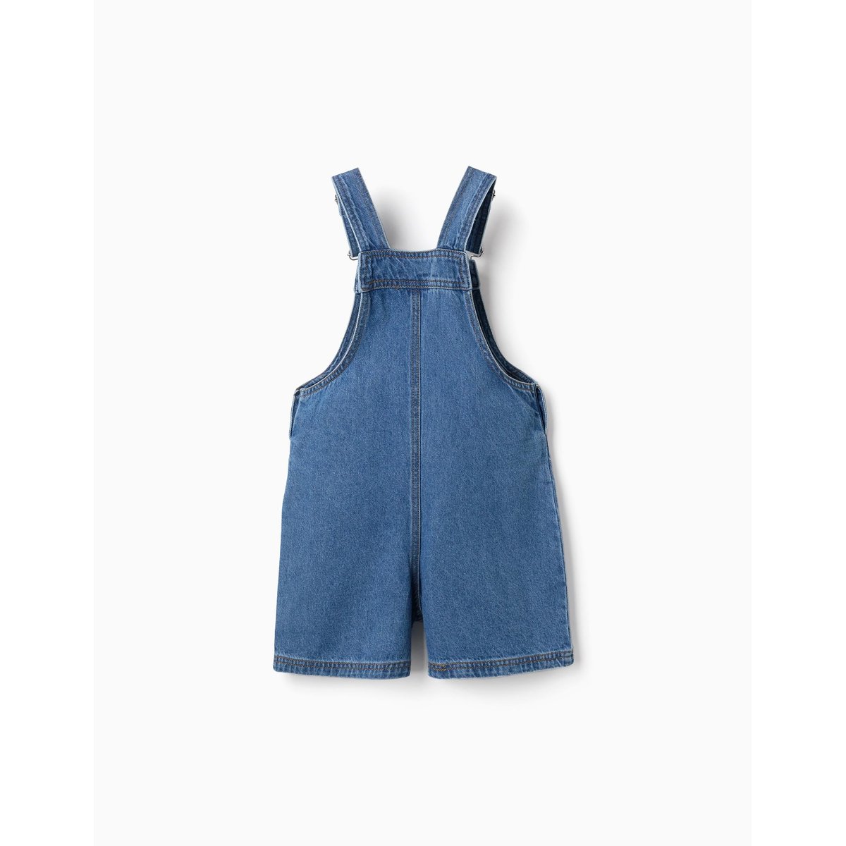 Salopette courte en jean avec broderies Stitch bleu, ZIPPY