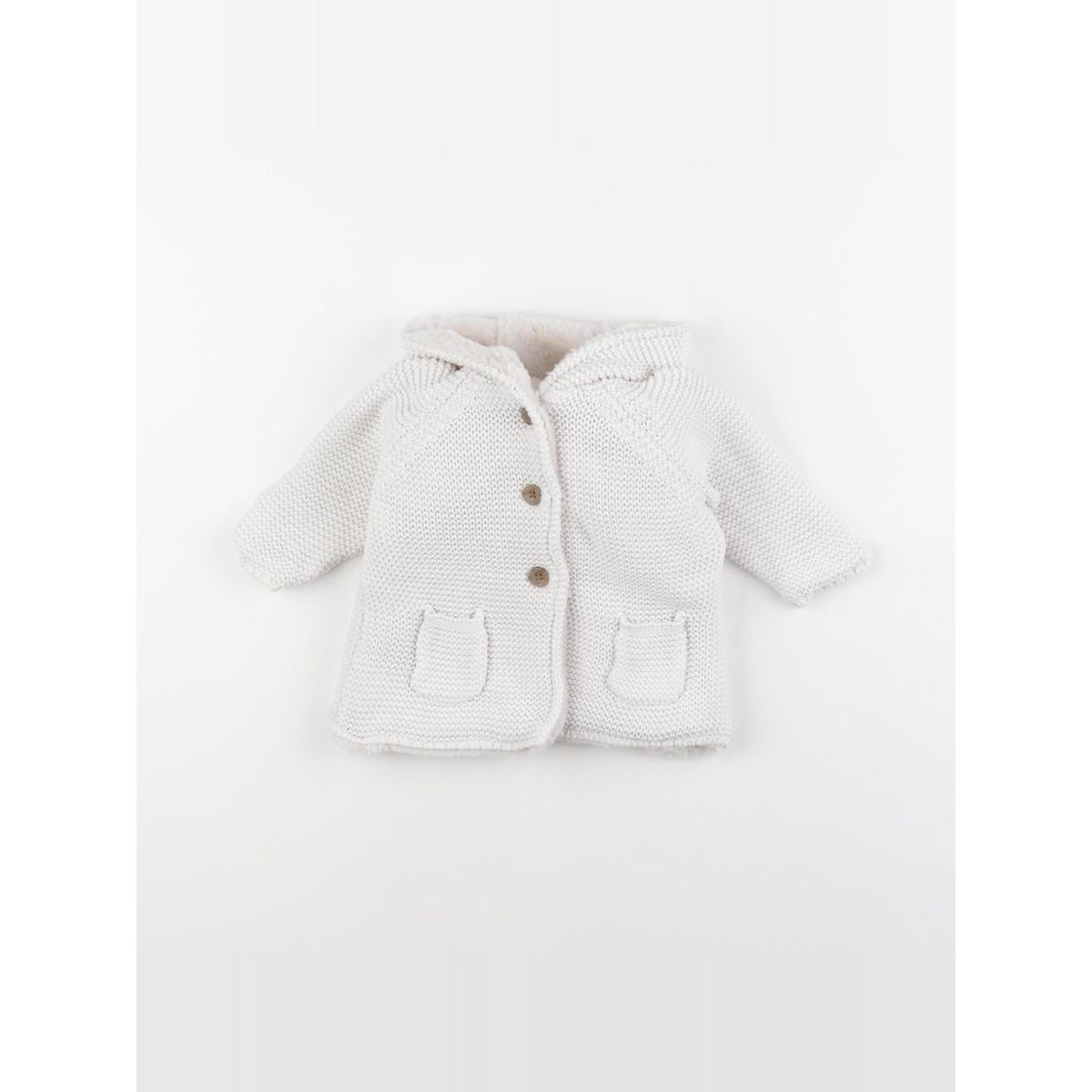 Gilet - Très bon état blanc, VERTBAUDET