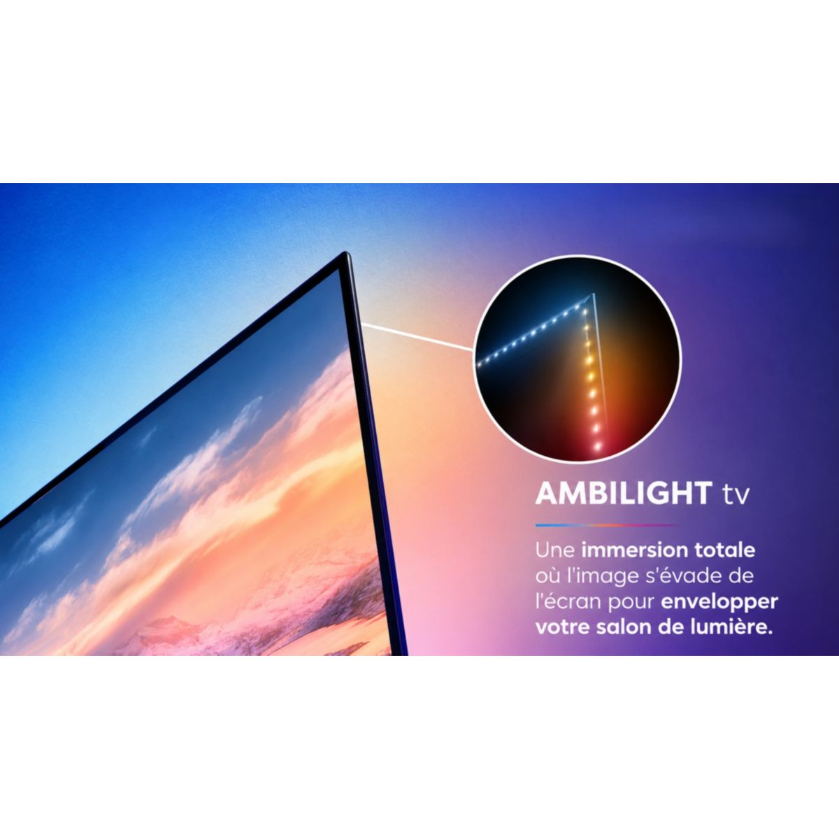 TV OLED 55OLED811 (2026) 55" (139 cm) 4K Ultra HD - Expérience Cinéma & Gaming, 120Hz, Ambilight, Smart TV couleur unique, PHILIPS