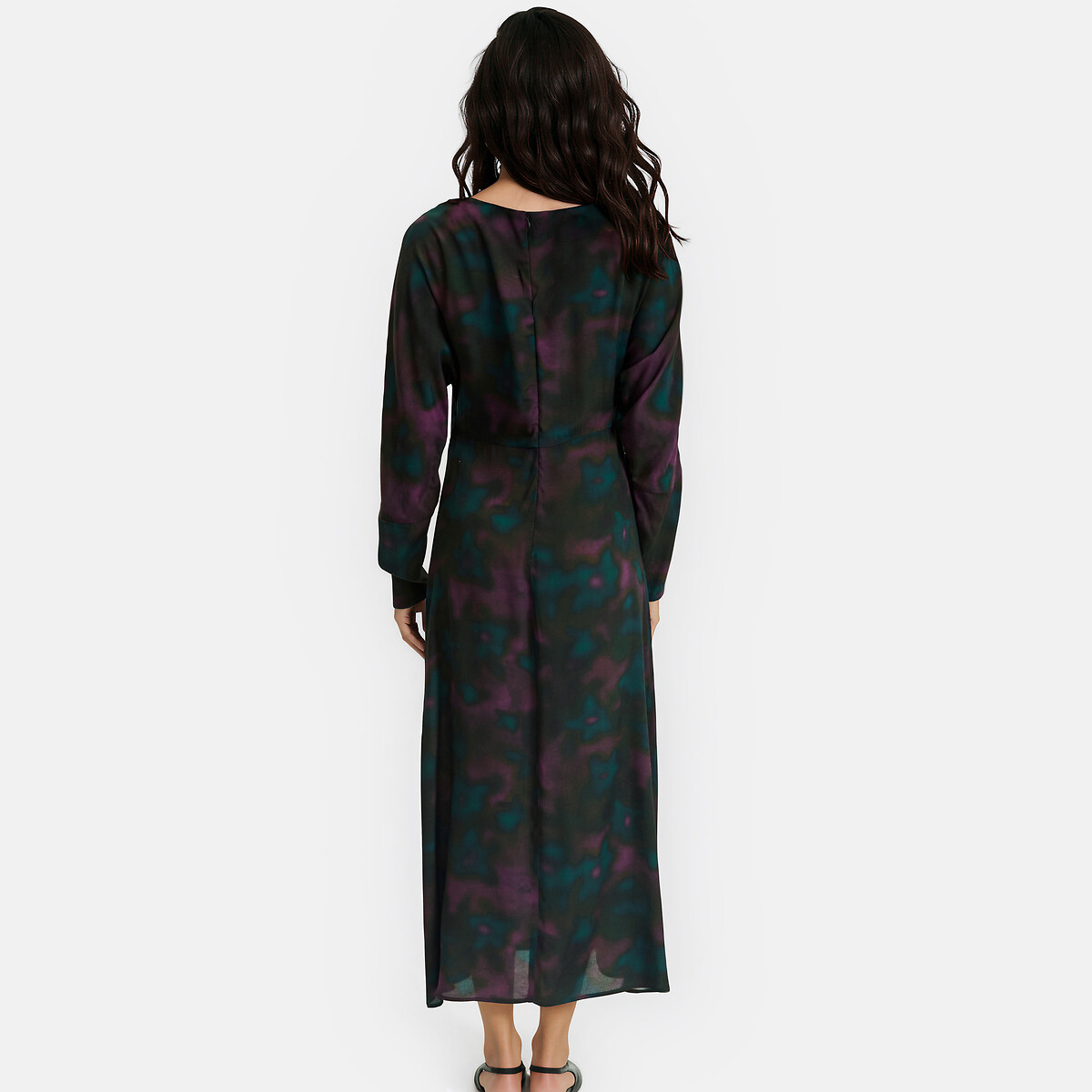 Robe longue, imprimé tie and dye, manches longues imprimé tie and dye, LA REDOUTE COLLECTIONS
