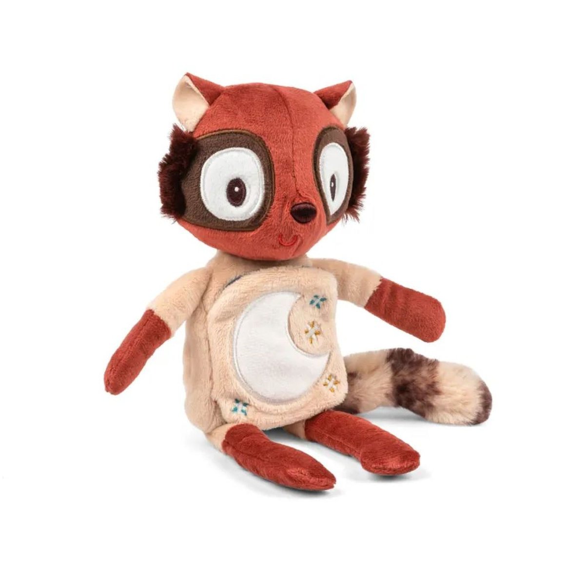 Peluche phosphorescente avec livre en tissu Elvis couleur unique, LILLIPUTIENS