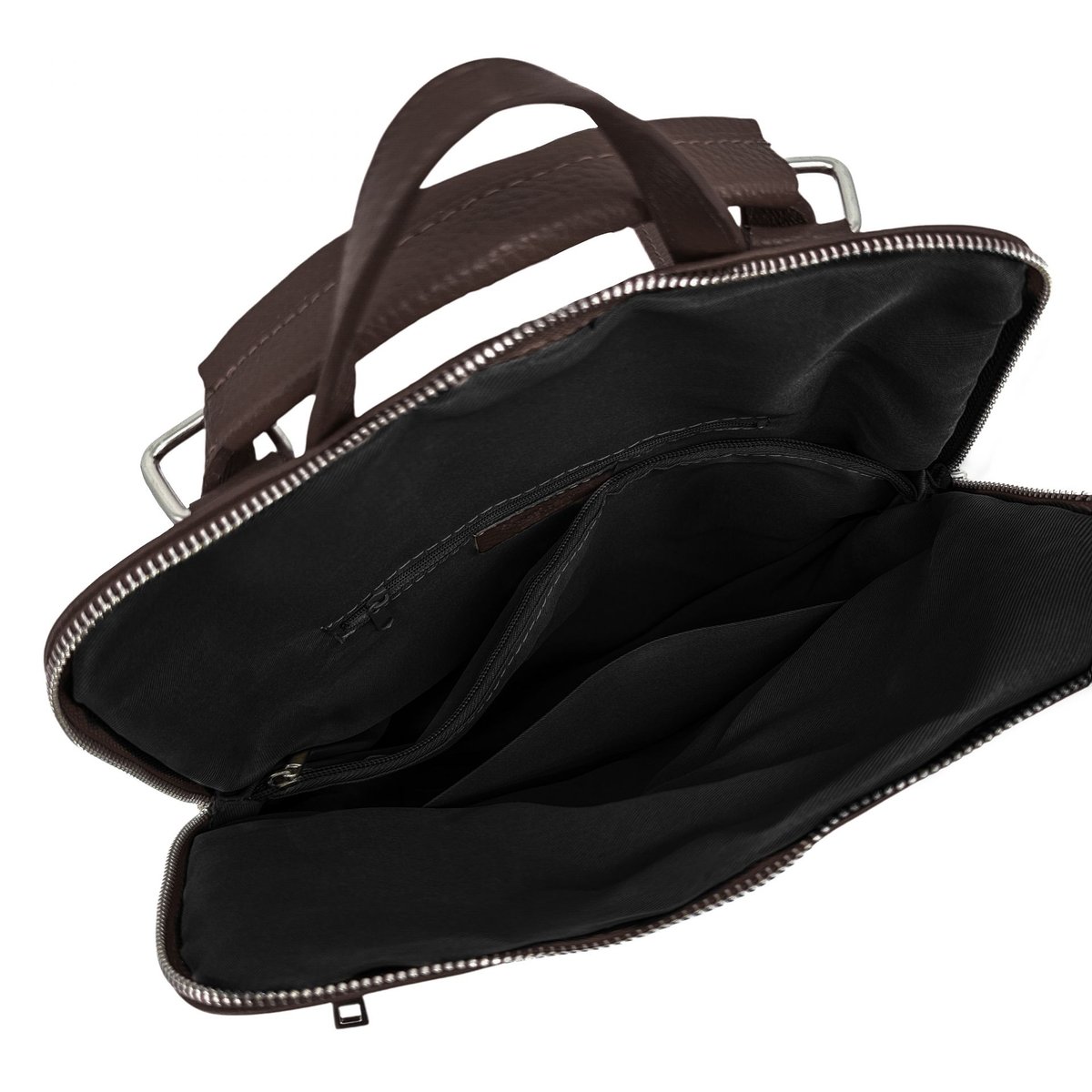 Sac à dos en cuir italien CORFOU chocolat, OH MY BAG
