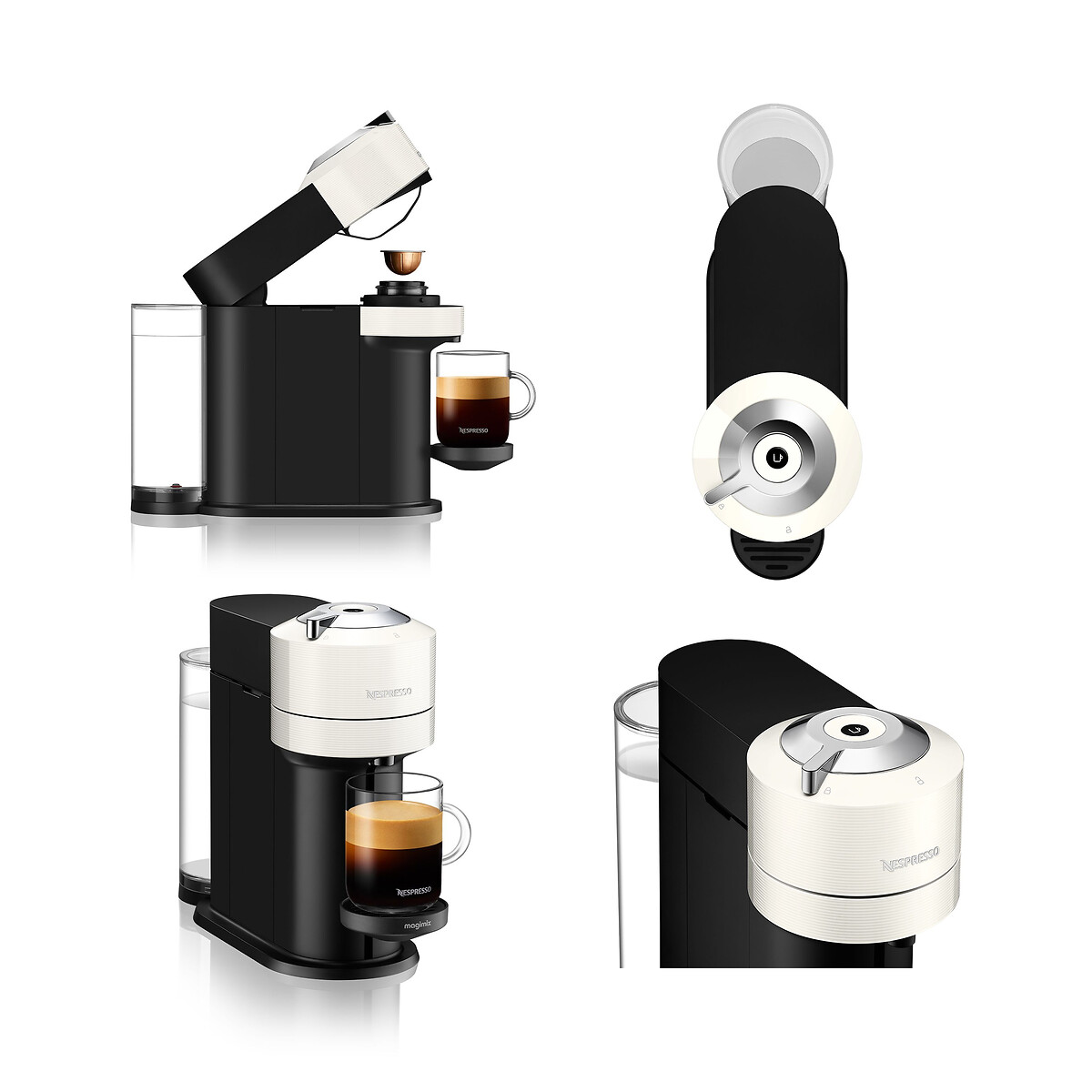 Nespresso by De'longhi Vertuo Next Coffee Pod Machine white, NESPRESSO