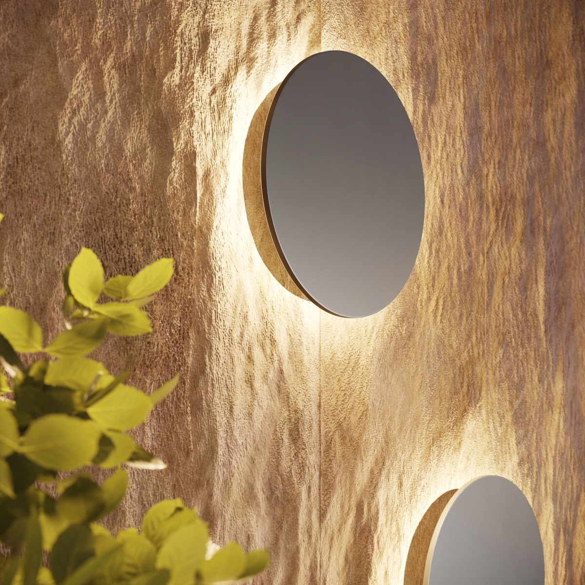 Applique murale Acier Noir LED 1 Borgen noir, EDEN