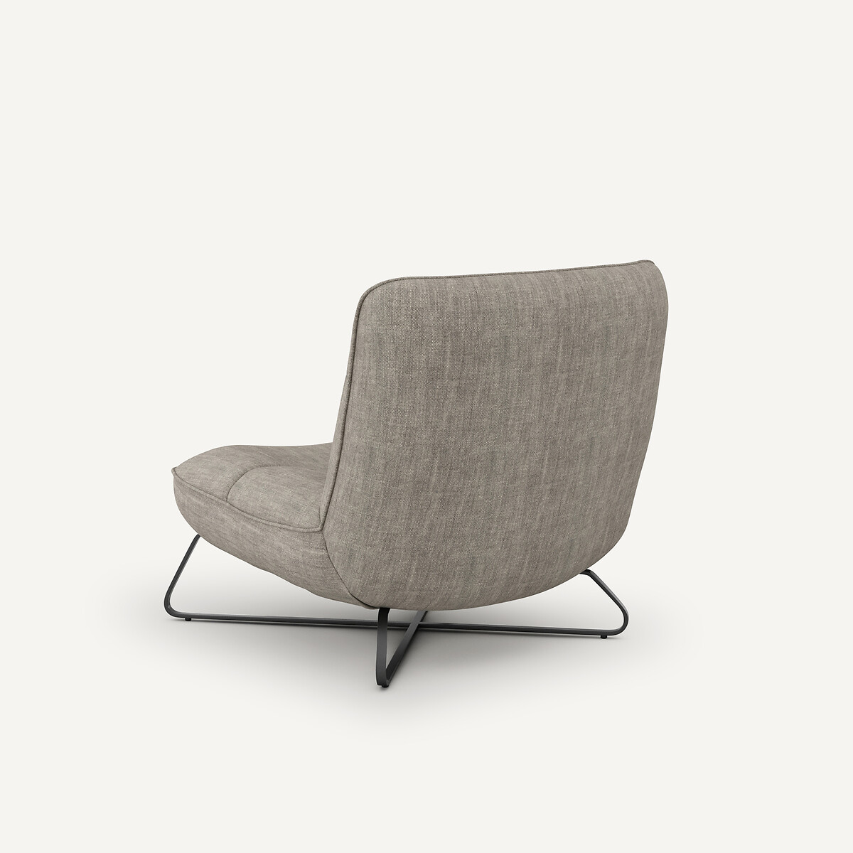 Fauteuil toile en lin, Helma gris, AM.PM