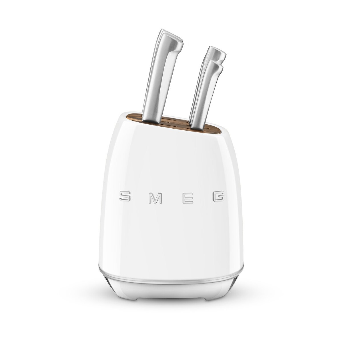 Bloc de 6 couteaux multi-usages blanc, SMEG