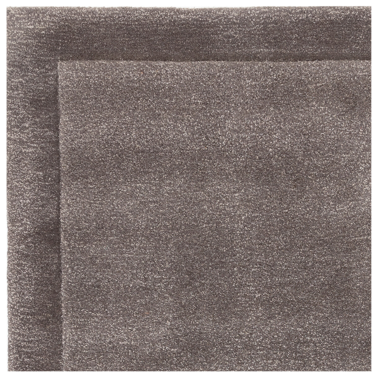 Contemporary Hand Carved Border Rug charcoal, ÉDITÉ