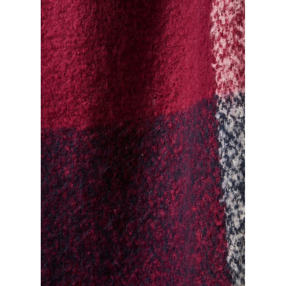Écharpe à carreaux multicolores purple velvet, LA FEE MARABOUTEE
