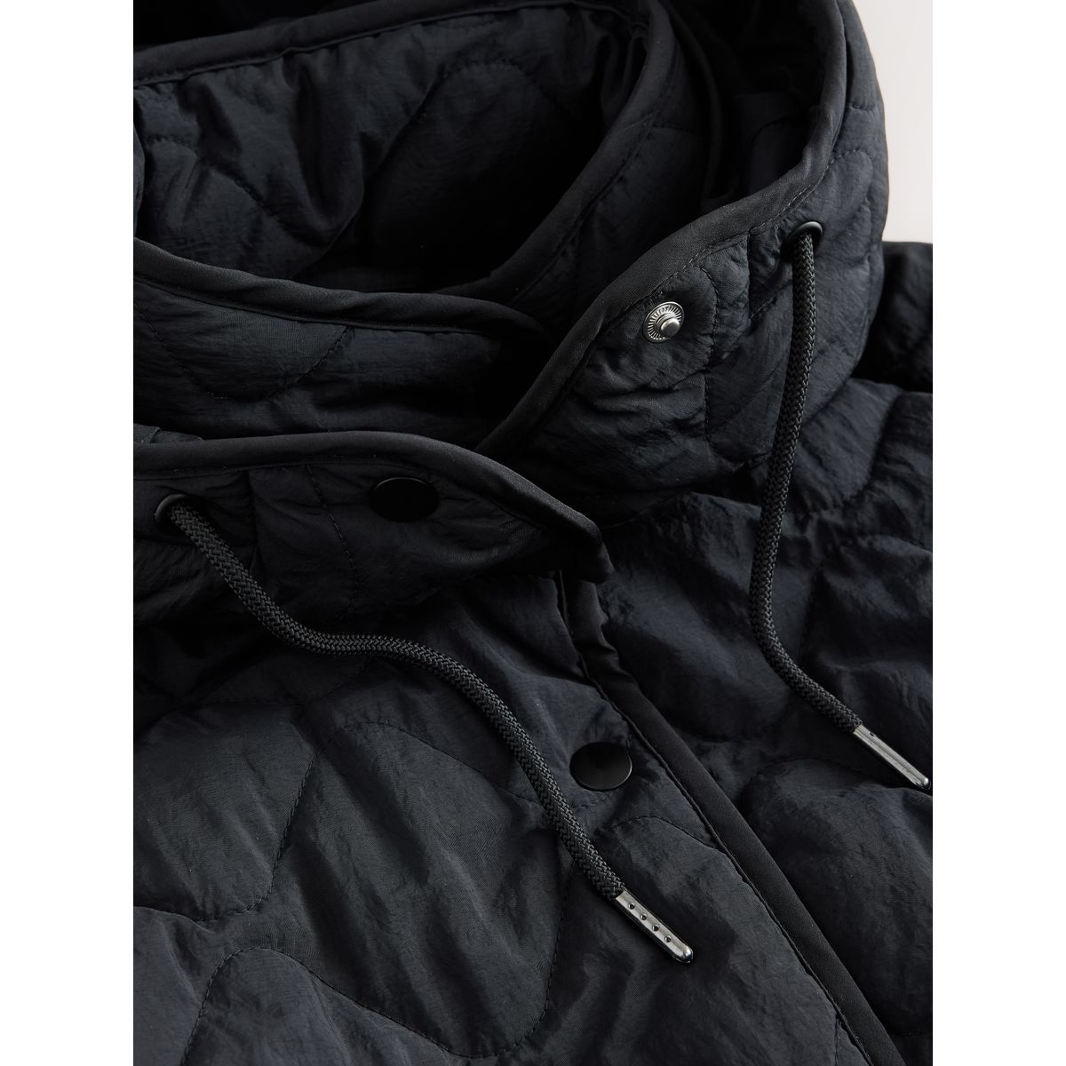 Veste longue matelassée noir, NEXT