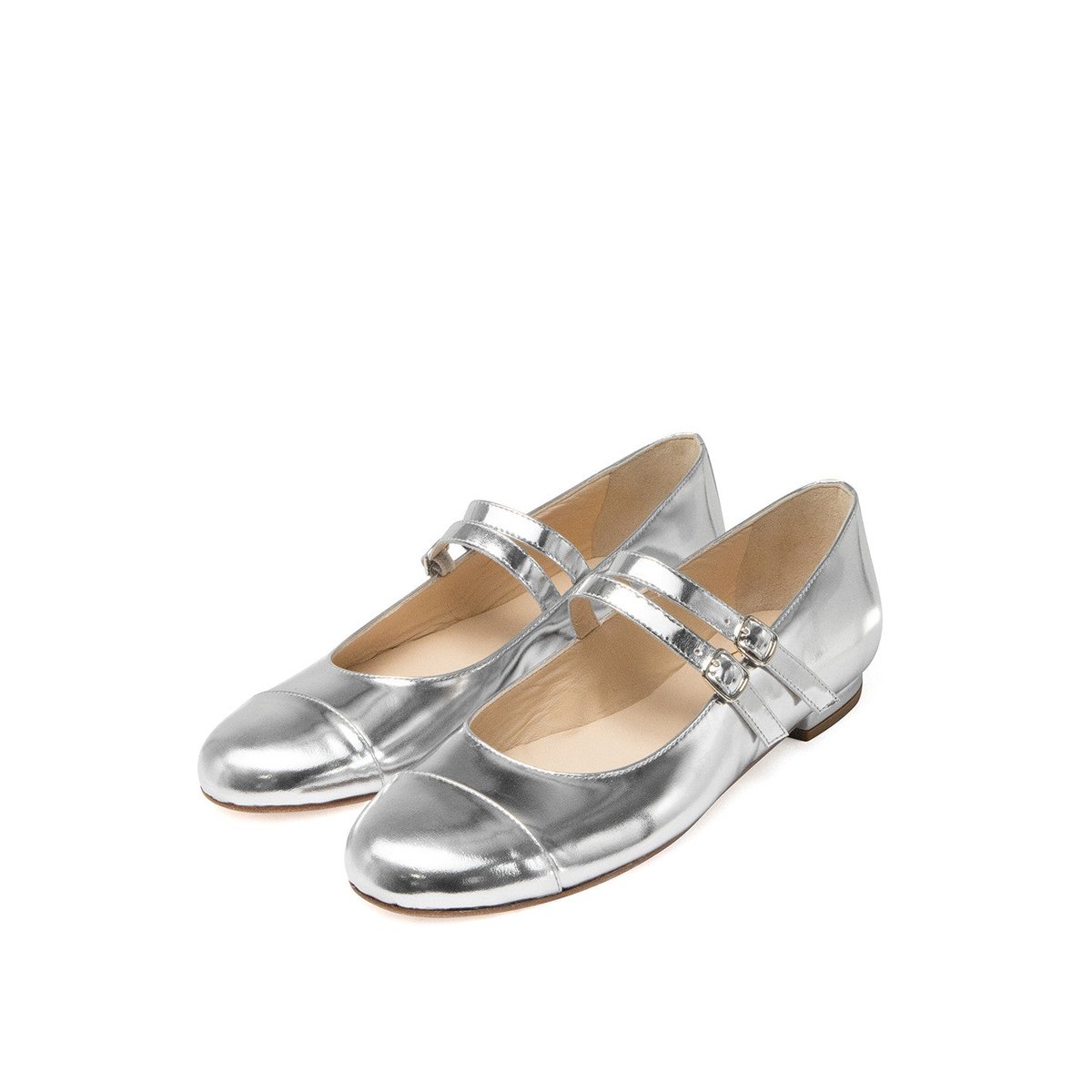 Ballerines MEREDITH miroir argent, FINSBURY
