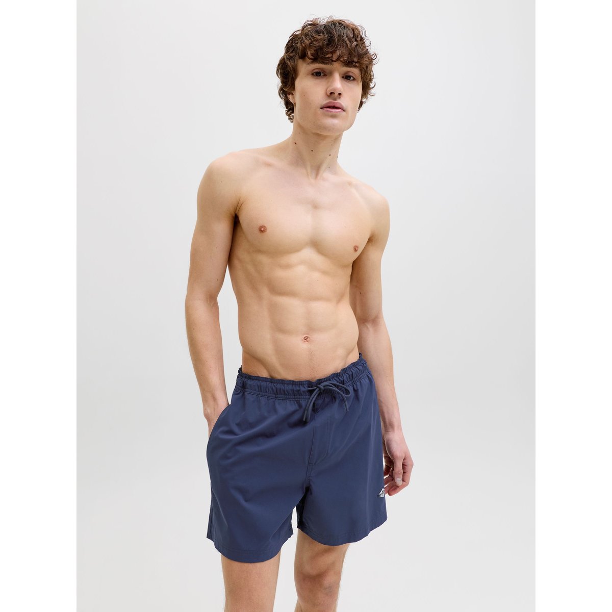 Short de bain avec badge navy blazer, JACK & JONES