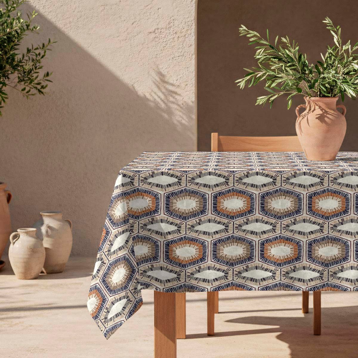 Nappe anti-taches Serengueti - 100% coton - bois, NAF NAF HOME